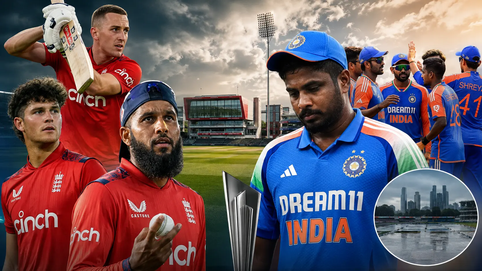 India vs England T20 cricket series featuring England and India players