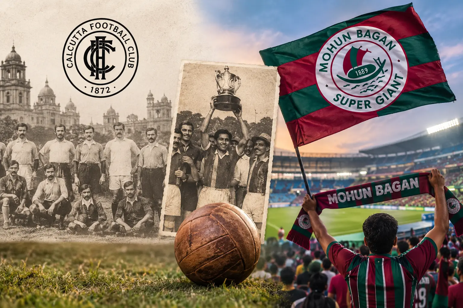 Oldest football club in India history featuring Calcutta FC and Mohun Bagan